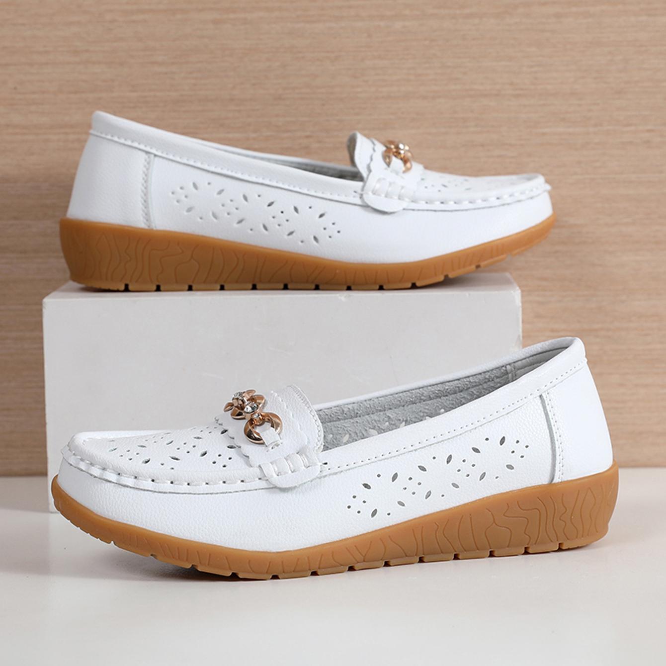 Fashion Comforty Women Shoes Lightweight Soft Leather Casual Wedges Pumps Nurse Slip On Loafers Summer Breathable Mom Shoes 41
Fashion Comforty Women Shoes Lightweight Soft Leather Casual Wedges Pumps Nurse Slip On Loafers Summer Breathable Mom Shoes 41
