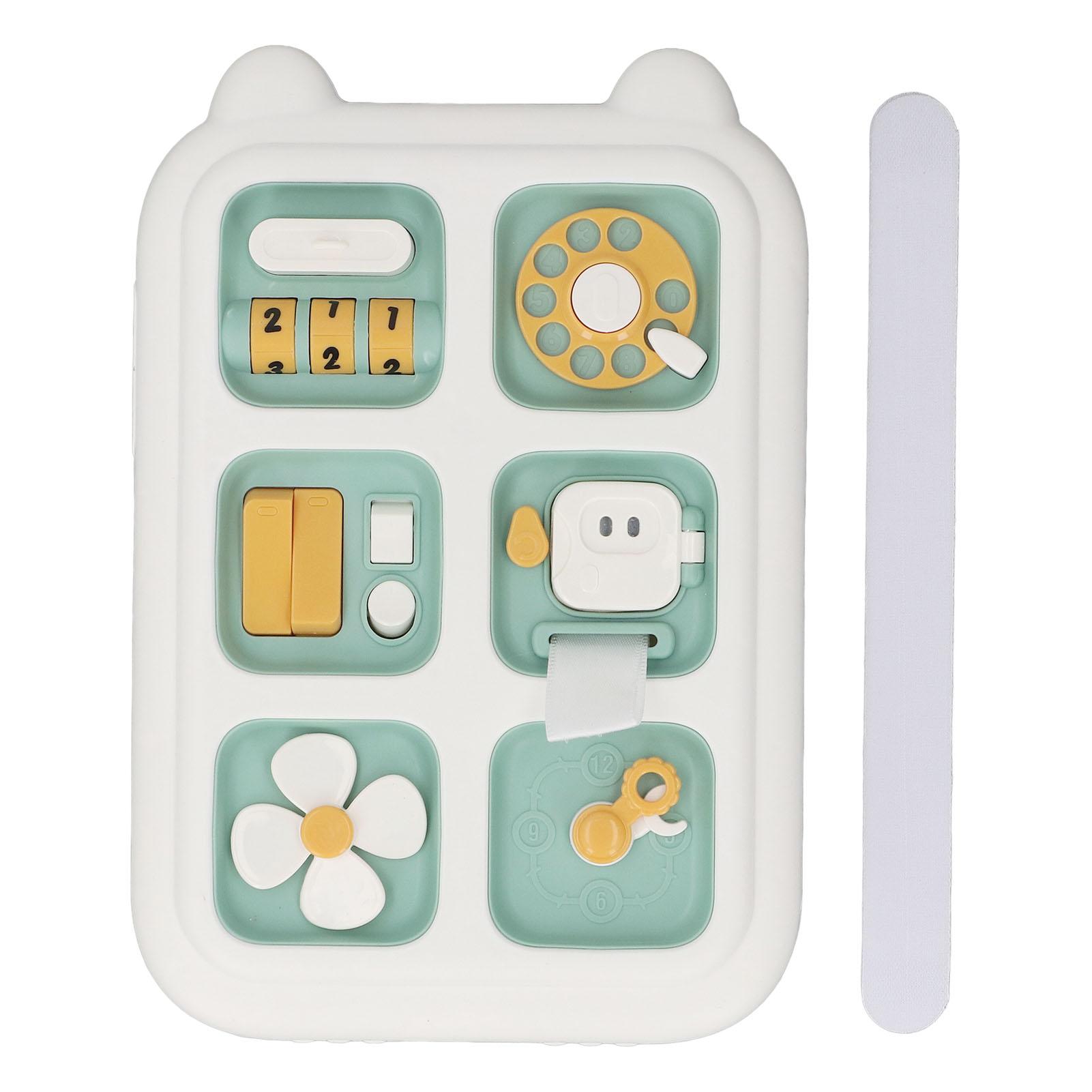 Busy Sensory Board Toy Learning Fine Motor Skills Educational Travel Sensory Toy for Toddler with зелёный
Busy Sensory Board Toy Learning Fine Motor Skills Educational Travel Sensory Toy for Toddler with зелёный