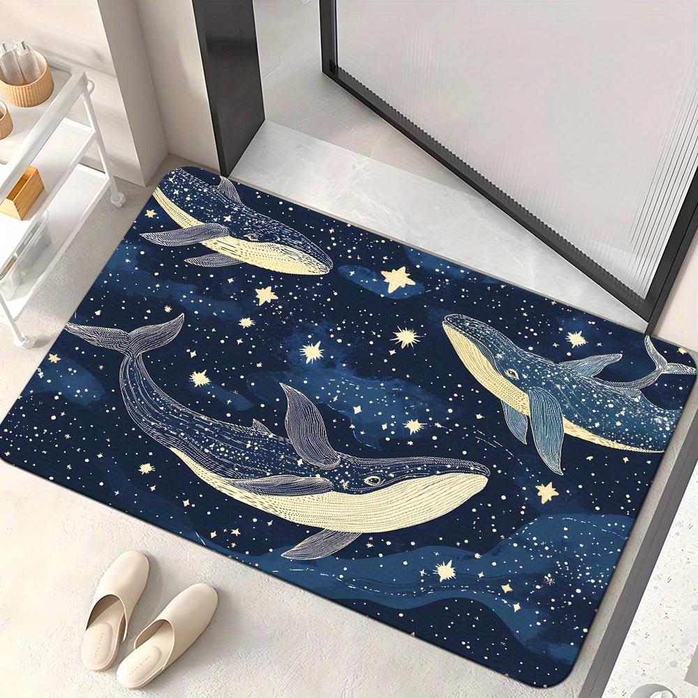 Whimsical Whales Starry Sky Doormat Non-Slip Absorbent Microfiber Rug for Bedroom Living Room Entryway 40x60cm
Whimsical Whales Starry Sky Doormat Non-Slip Absorbent Microfiber Rug for Bedroom Living Room Entryway 40x60cm