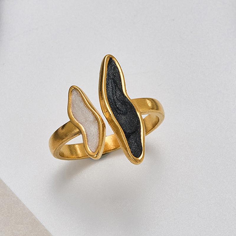 Stainless Steel Wave Drip Glaze Open Rings for Women Retro Punk Style Trendy Creative Exquisite Ring Accessories Gift
Stainless Steel Wave Drip Glaze Open Rings for Women Retro Punk Style Trendy Creative Exquisite Ring Accessories Gift