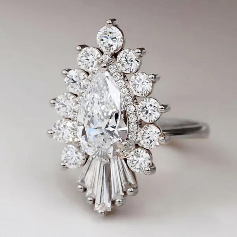 925 Sterling Silver Bright Rings for Women Sparkling Pear Cubic Zirconia Female Trendy Graceful Wedding Bridal Jewelry 9
925 Sterling Silver Bright Rings for Women Sparkling Pear Cubic Zirconia Female Trendy Graceful Wedding Bridal Jewelry 9