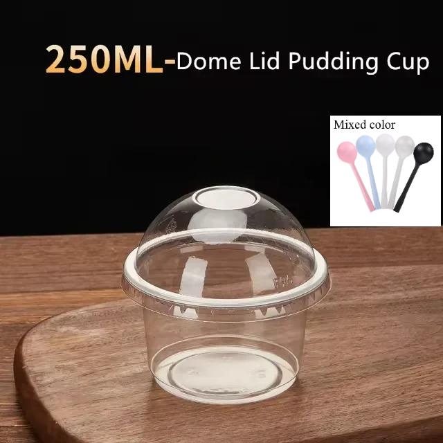 50Pcs 250ML Disposable Salad Cup Transparent Plastic Dessert Cups Bowls Container with Dome/Flat Lids for Ice Cream Cupcake 50pcs
50Pcs 250ML Disposable Salad Cup Transparent Plastic Dessert Cups Bowls Container with Dome/Flat Lids for Ice Cream Cupcake 50pcs