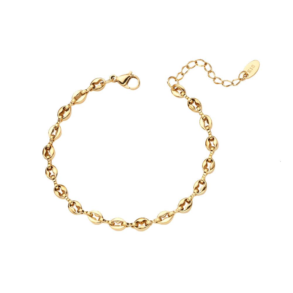 Творческий тренд Цепочка Ювелирные изделия Ручные украшения Темперамент Свиной нос Браслет Женщины
Творческий тренд Цепочка Ювелирные изделия Ручные украшения Темперамент Свиной нос Браслет Женщины