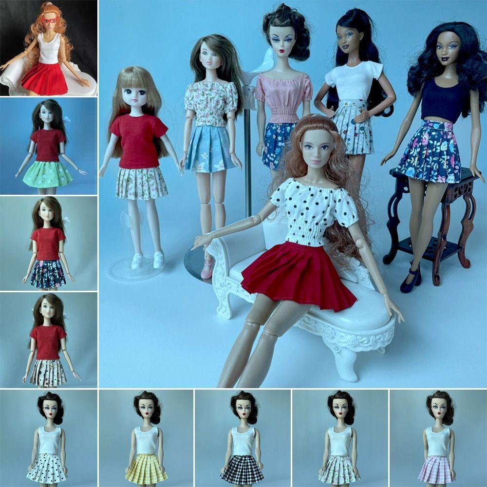 Dress Up Princess Vest Tops Printed T-shirt Pleated Skirt for 1/6 BJD 30cm Dolls for blythe Dolls 9
Dress Up Princess Vest Tops Printed T-shirt Pleated Skirt for 1/6 BJD 30cm Dolls for blythe Dolls 9