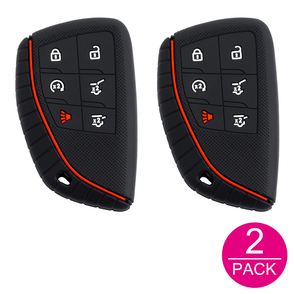 2x Silicone Car Key Fob Cover Case Keychain For Chevrolet Silverado 1500 2500HD 3500HD Tahoe Suburban GMC Sierra EV Canyon Yukon NO Keychain
2x Silicone Car Key Fob Cover Case Keychain For Chevrolet Silverado 1500 2500HD 3500HD Tahoe Suburban GMC Sierra EV Canyon Yukon NO Keychain