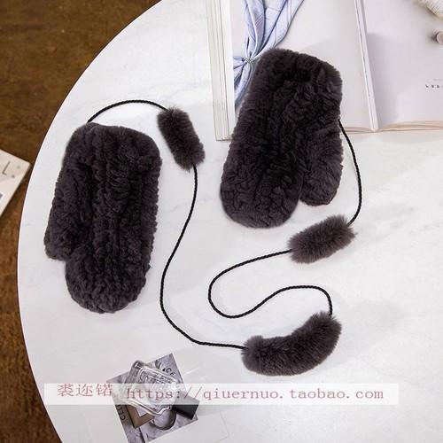 Winter Warm Rabbit Fur Knitted Gloves Women Outdoor Windproof Mittens One Size темно-сірий
Winter Warm Rabbit Fur Knitted Gloves Women Outdoor Windproof Mittens One Size темно-сірий
