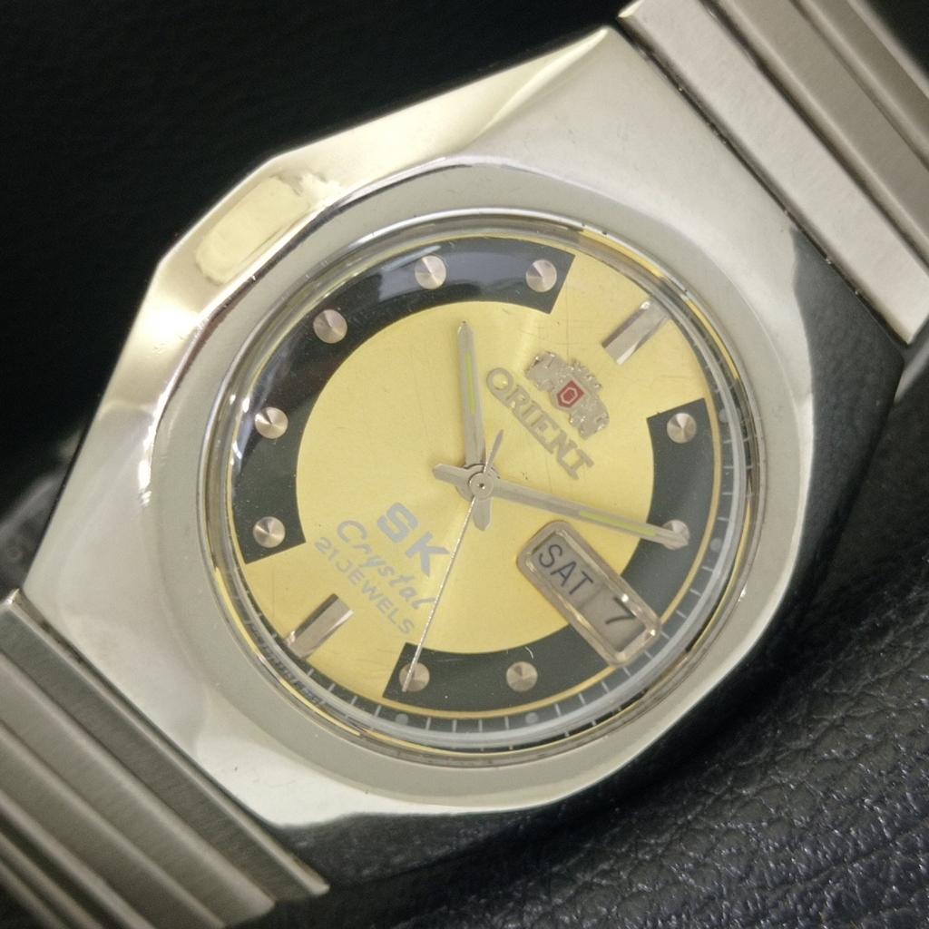 GENUINE VINTAGE ORIENT SK CRYSTAL AUTOMATIC 46941 JAPAN MENS WATCH a703488-1
GENUINE VINTAGE ORIENT SK CRYSTAL AUTOMATIC 46941 JAPAN MENS WATCH a703488-1