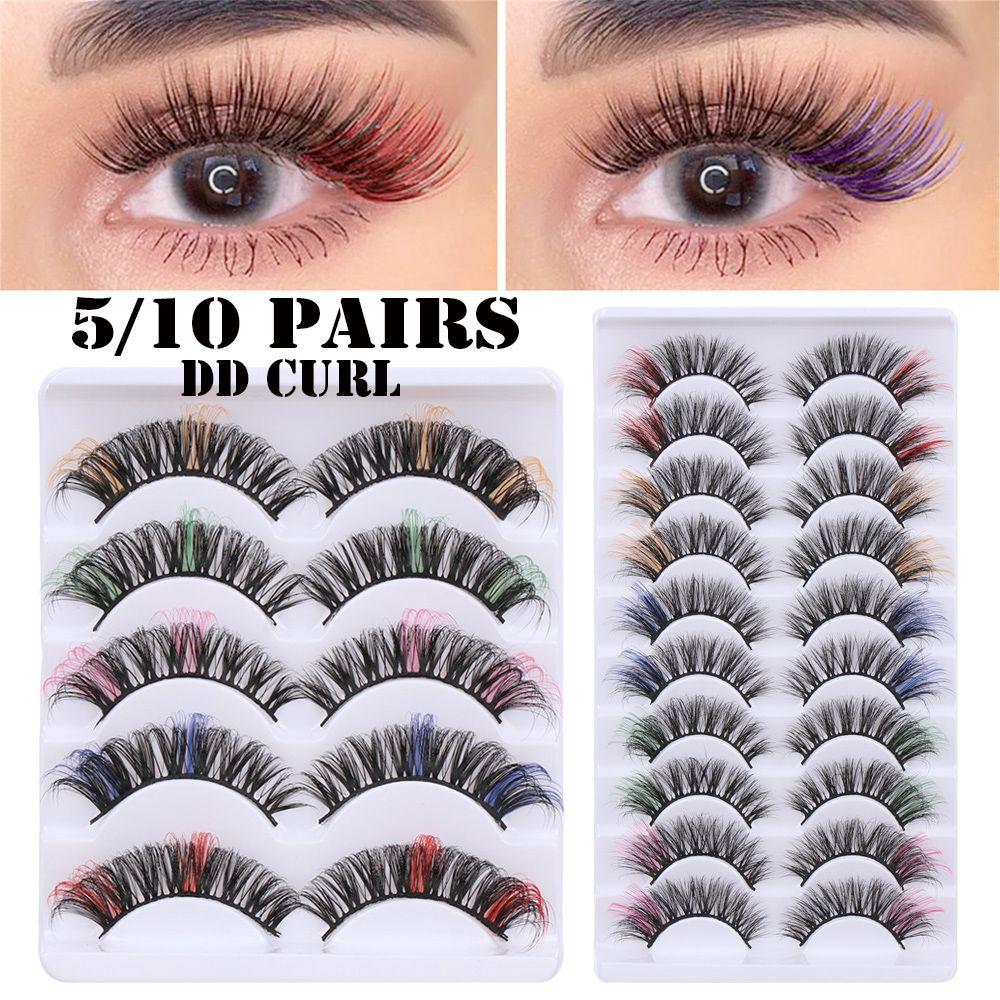5/10 Pairs Eye Makeup Tool 3D Mink Russian Volume DD Curl Mix Style Colorful False Eyelashes 10-C5D-mix01
5/10 Pairs Eye Makeup Tool 3D Mink Russian Volume DD Curl Mix Style Colorful False Eyelashes 10-C5D-mix01