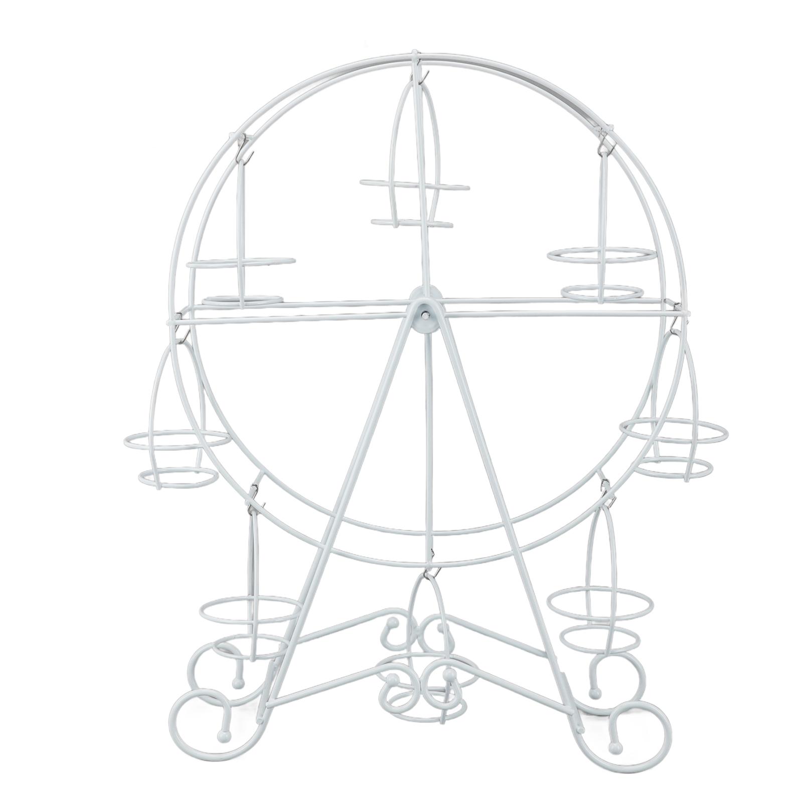 Ferris Wheel Cupcake Stand 8 Cupcakes Rotatable Stainless Steel Cupcakes Holders for Wedding
Ferris Wheel Cupcake Stand 8 Cupcakes Rotatable Stainless Steel Cupcakes Holders for Wedding