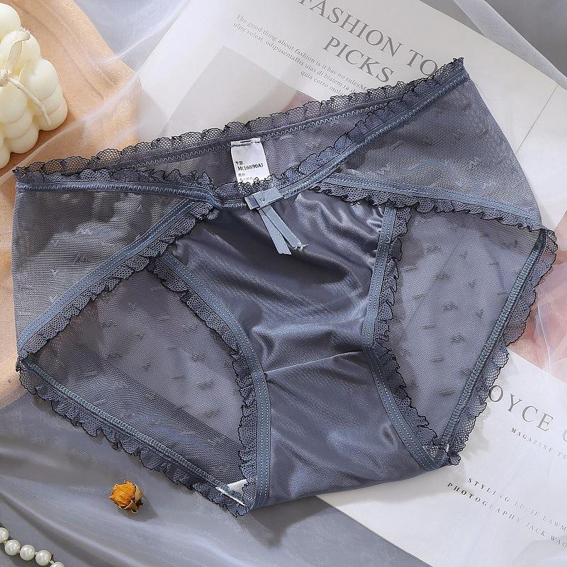 Retro Lace Embroidery Women s Low-Waist Mesh Briefs: Sexy, Comfortable, Butt-Lifting Triangle Underwear M сірий колір/синій
Retro Lace Embroidery Women s Low-Waist Mesh Briefs: Sexy, Comfortable, Butt-Lifting Triangle Underwear M сірий колір/синій
