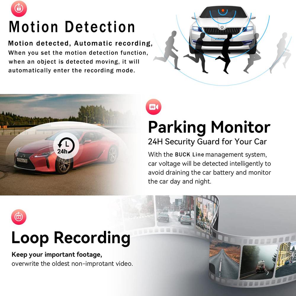 HD 1080P Car Dual Lens Dash Cam Front/Rear/Inside Video Recorder Camera G-Sensor
HD 1080P Car Dual Lens Dash Cam Front/Rear/Inside Video Recorder Camera G-Sensor