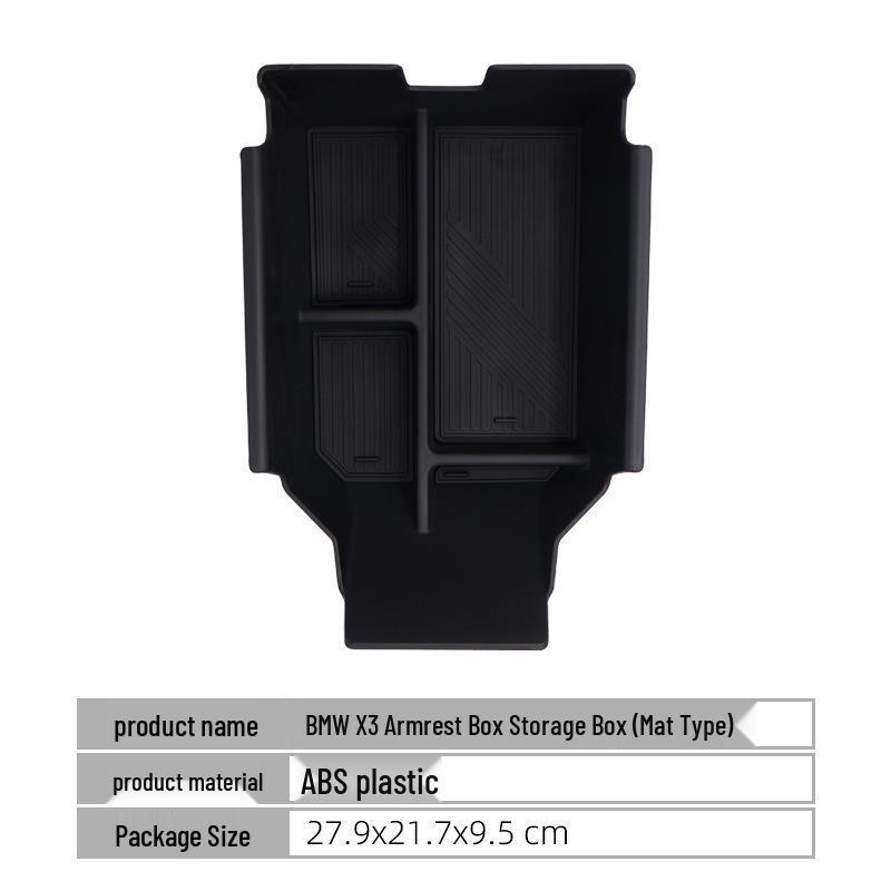 Compatible with 25 BMW X3 Models: Center Console Armrest Storage Organizer and Interior Accessories.
Compatible with 25 BMW X3 Models: Center Console Armrest Storage Organizer and Interior Accessories.