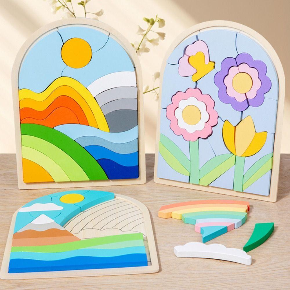 Irregular Wooden Rainbow Blocks Puzzle 3D Wooden Toddler Puzzles 3D Wooden Puzzles Baby style B
Irregular Wooden Rainbow Blocks Puzzle 3D Wooden Toddler Puzzles 3D Wooden Puzzles Baby style B