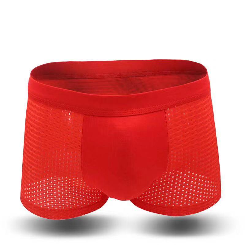 Мужские трусы-боксеры из сетки «Ледяной шелк» в полоску - Мягкие, дышащие, быстросохнущие мужские трусы средней посадки XL
Мужские трусы-боксеры из сетки «Ледяной шелк» в полоску - Мягкие, дышащие, быстросохнущие мужские трусы средней посадки XL