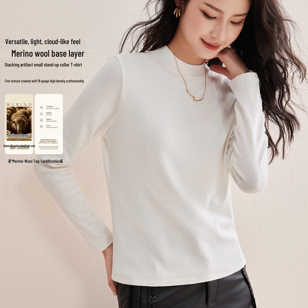 WarmWarmT Women s White Wool Mousse Half-Neck Long Sleeve Top - Spring 2026 Collection XL
WarmWarmT Women s White Wool Mousse Half-Neck Long Sleeve Top - Spring 2026 Collection XL