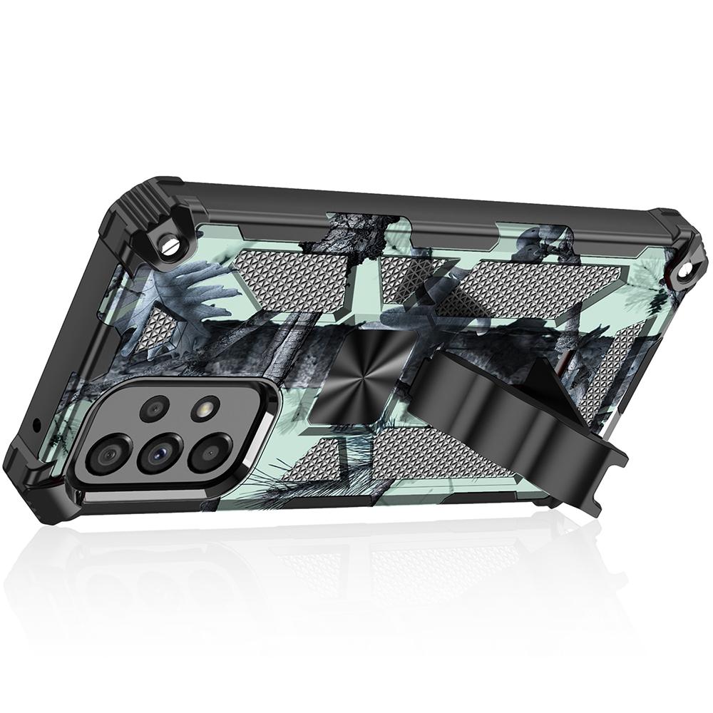 Slim Phone Case for Samsung Galaxy A53 5G Military Grade Armor Hybrid PC+TPU Shockproof Camouflage Cover with Kickstand Army Green
Slim Phone Case for Samsung Galaxy A53 5G Military Grade Armor Hybrid PC+TPU Shockproof Camouflage Cover with Kickstand Army Green