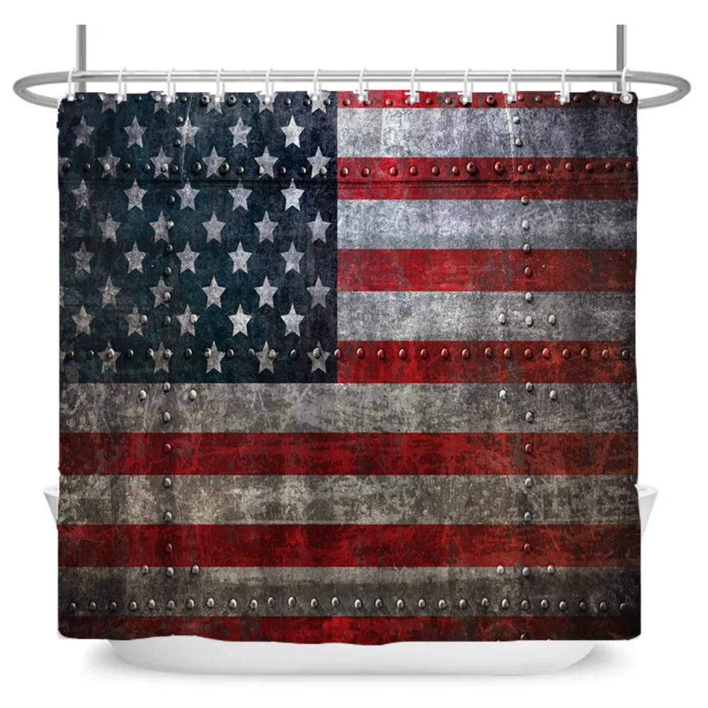 American Style Flag Printed Shower Curtain Bathroom Curtains Waterproof Polyester Bath Curtain with Hooks Large size Wall Cloth W120xH180cm
American Style Flag Printed Shower Curtain Bathroom Curtains Waterproof Polyester Bath Curtain with Hooks Large size Wall Cloth W120xH180cm