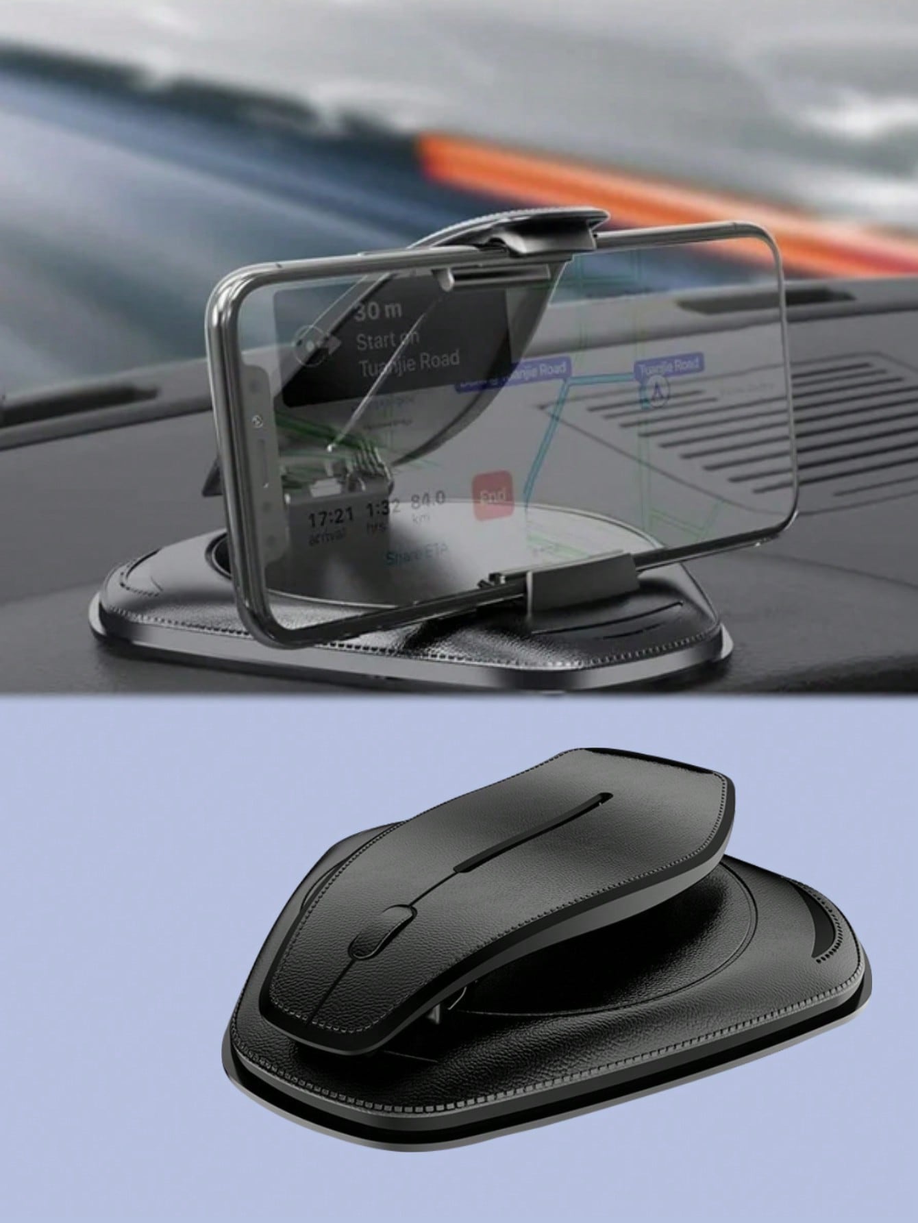 1Pc Dashboard Car Phone Holder - Extra-Strong Suction Cup, 360° Rotating Ball Joint, Universal for All Phones чёрный
1Pc Dashboard Car Phone Holder - Extra-Strong Suction Cup, 360° Rotating Ball Joint, Universal for All Phones чёрный