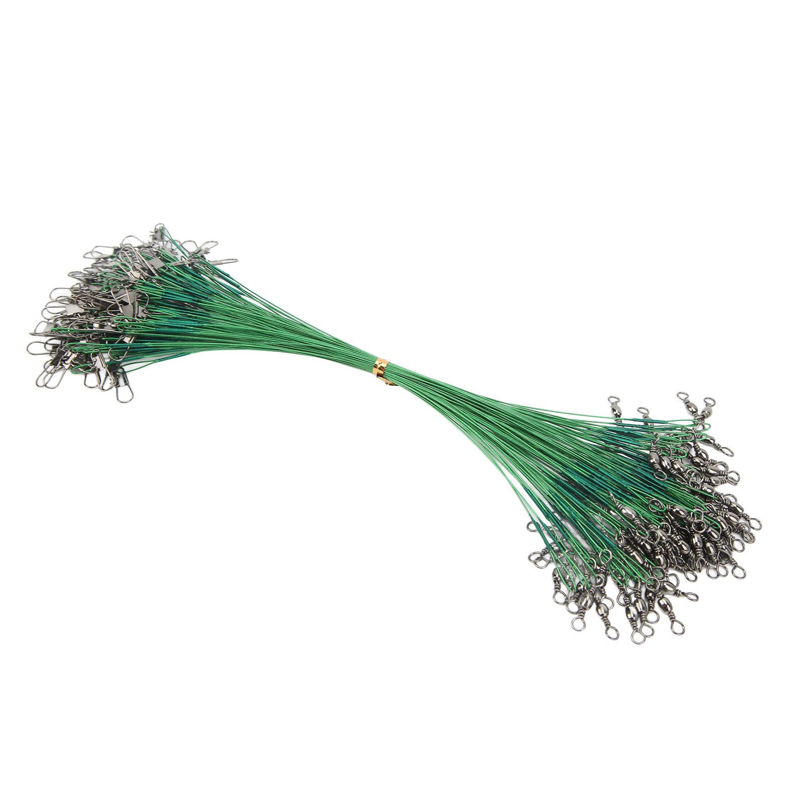 100 шт. Рыболовные вертлюжки с застежкой, антикоррозийные, из жесткой стальной проволоки, для морской воды, 20 см 7,9 дюйма 20CM
100 шт. Рыболовные вертлюжки с застежкой, антикоррозийные, из жесткой стальной проволоки, для морской воды, 20 см 7,9 дюйма 20CM