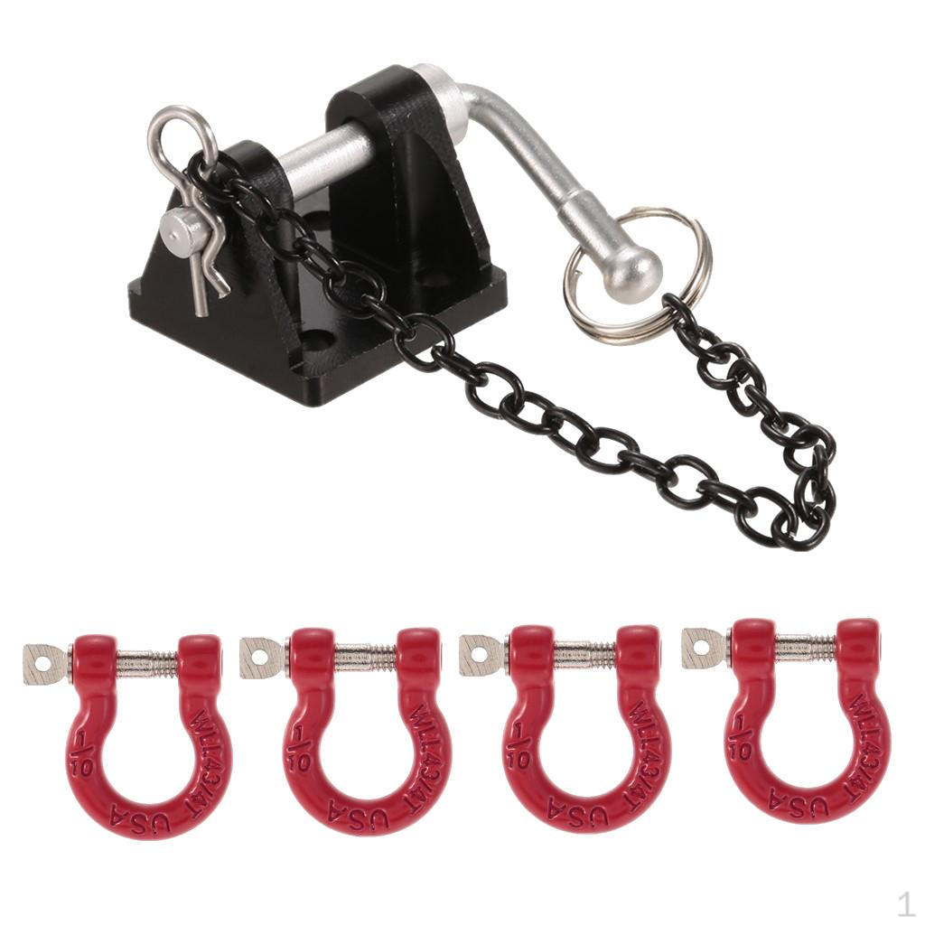 1:10 rc Tow Shackle Trailer hook kit for Axial SCX10 D90 Crawler
1:10 rc Tow Shackle Trailer hook kit for Axial SCX10 D90 Crawler