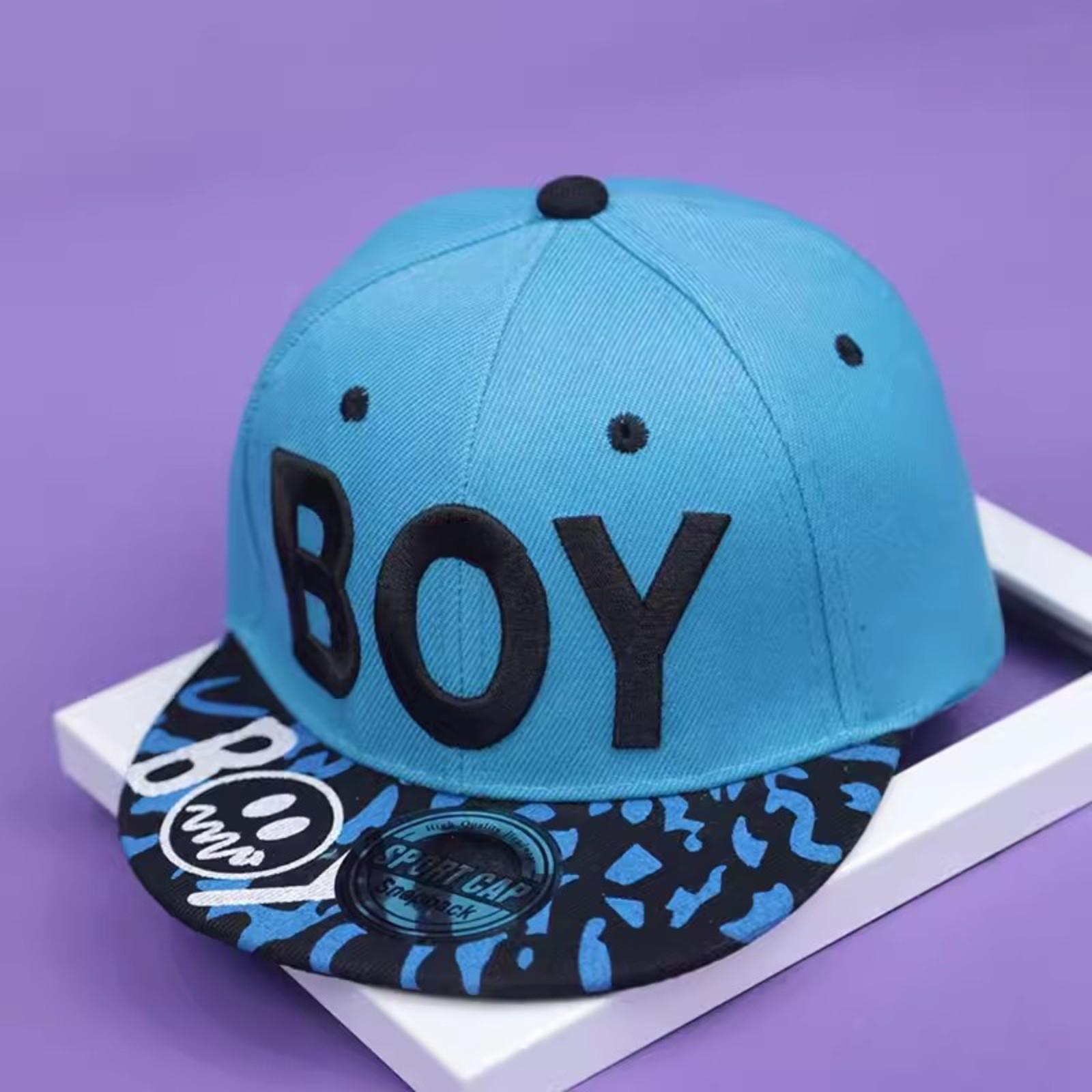 Cartoon Smileys Kids Hat Boys Hip Hop Style Baseball Cap Outdoor Flat Brims Hat One Size
Cartoon Smileys Kids Hat Boys Hip Hop Style Baseball Cap Outdoor Flat Brims Hat One Size