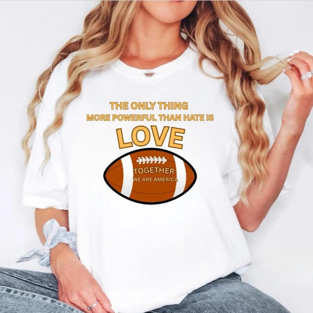 The Only Thing More Powerful Whan Hate Is Love Tshirt Women Unisex Casual Cotton Graphic T Shirts Creative Streetwear S
The Only Thing More Powerful Whan Hate Is Love Tshirt Women Unisex Casual Cotton Graphic T Shirts Creative Streetwear S