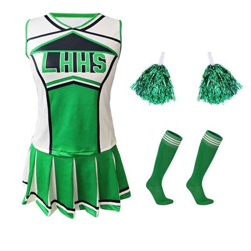 Women s Cheerleader Uniform Set with Pompoms and Socks XL
Women s Cheerleader Uniform Set with Pompoms and Socks XL