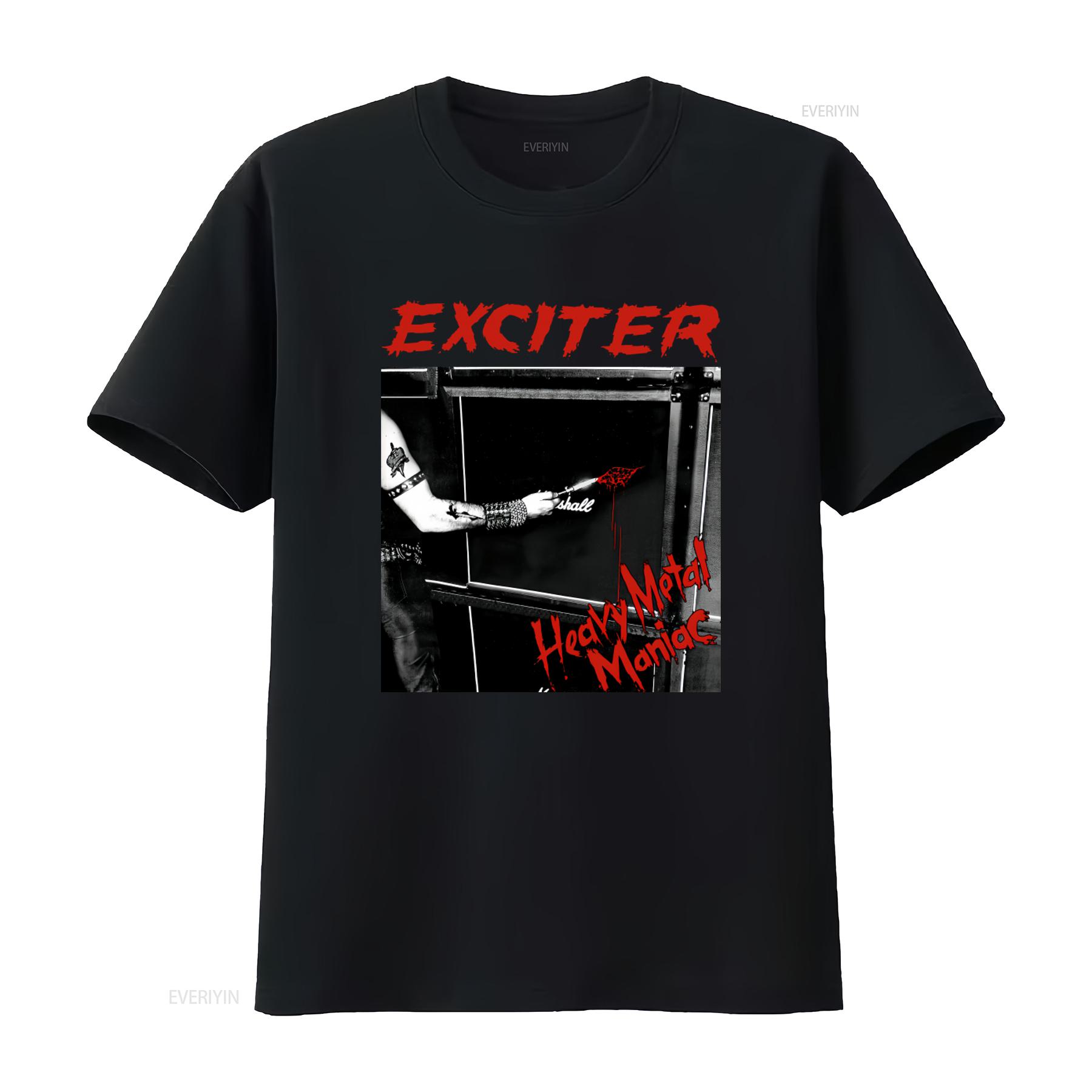 Exciter Heavy Metal Maniac Music T Shirt for Rock Fans vintage Washed fashion Breathable streetwear Stretched graphic Soft 4XL
Exciter Heavy Metal Maniac Music T Shirt for Rock Fans vintage Washed fashion Breathable streetwear Stretched graphic Soft 4XL