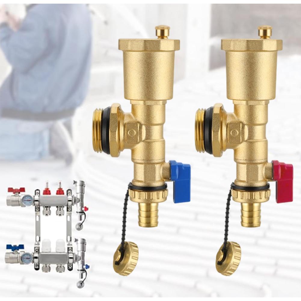 Brass Heating Manifold End Kit 1 Inch With Air Vent, Drain Valve And Pressure Gauge For Underfloor Systems China Mainland
Brass Heating Manifold End Kit 1 Inch With Air Vent, Drain Valve And Pressure Gauge For Underfloor Systems China Mainland