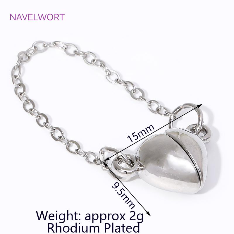 18K Gold Plated Brass Heart with Chain Magnetic Clasps End Clasp Connectors For Jewelry Making DIY Bracelet Necklace Accessories 2 pieces
18K Gold Plated Brass Heart with Chain Magnetic Clasps End Clasp Connectors For Jewelry Making DIY Bracelet Necklace Accessories 2 pieces