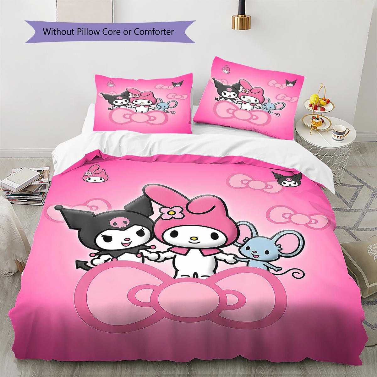 My Melody Pink Pattern Bedding,Quilt Set Quilt Cover Pillowcase Home Birthday Gift(1 * duvet cover + 2 * pillowcase, without core) 135x200cm
My Melody Pink Pattern Bedding,Quilt Set Quilt Cover Pillowcase Home Birthday Gift(1 * duvet cover + 2 * pillowcase, without core) 135x200cm