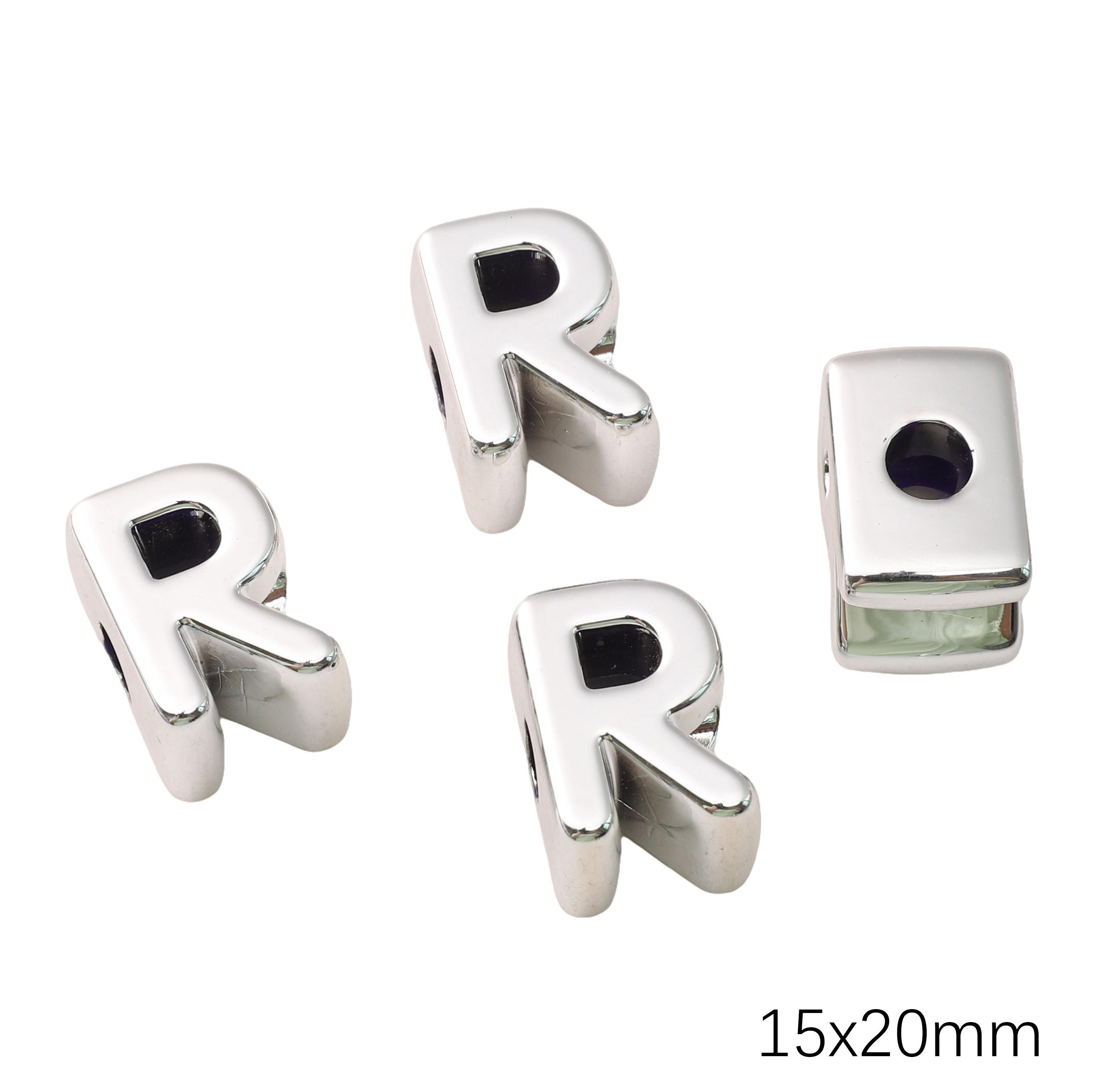 Акриловая УФ-покрытая серебром бусина-буква с большим отверстием для изготовления украшений, DIY-аксессуары R 15×20mm
Акриловая УФ-покрытая серебром бусина-буква с большим отверстием для изготовления украшений, DIY-аксессуары R 15×20mm