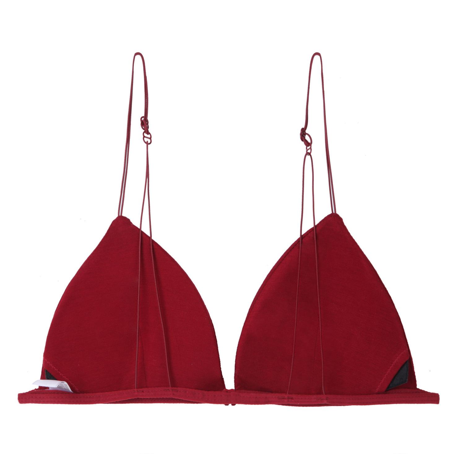 Женский сексуальный бюстгальтер с треугольной чашкой, тонкий, с открытой спиной, простой, невидимое беспроводное нижнее белье для маленькой груди 38/85 бордовый
Женский сексуальный бюстгальтер с треугольной чашкой, тонкий, с открытой спиной, простой, невидимое беспроводное нижнее белье для маленькой груди 38/85 бордовый
