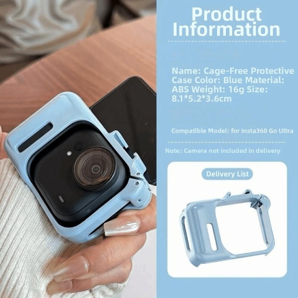 Protective Protective Frame Cage Durable Thumb Camera Protective Cover Lightweight Camera Accessories for Insta360 GO Ultra синий
Protective Protective Frame Cage Durable Thumb Camera Protective Cover Lightweight Camera Accessories for Insta360 GO Ultra синий