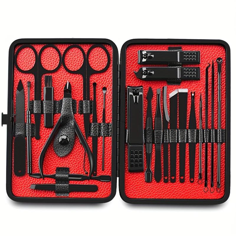 23 pcs Stainless Steel Nail Cutter and Pedicure Scissors Set - Portable Manicure and Pedicure Tool Set with Eagle Hook
23 pcs Stainless Steel Nail Cutter and Pedicure Scissors Set - Portable Manicure and Pedicure Tool Set with Eagle Hook