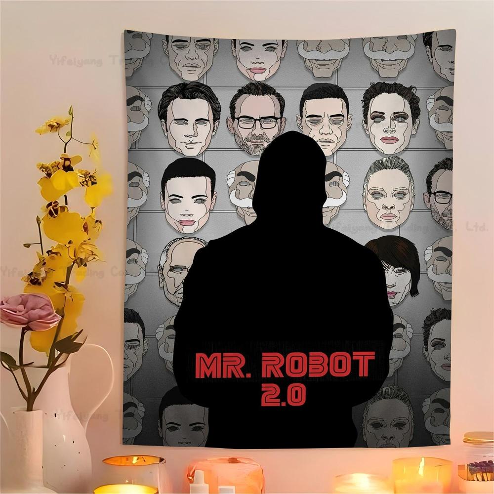 Classic Movie Mr Robot Colorful Tapestry Wall Hanging Hippie Flower Wall Carpets Dorm Decor Japanese Tapestry 74x94cm(29x37in)
Classic Movie Mr Robot Colorful Tapestry Wall Hanging Hippie Flower Wall Carpets Dorm Decor Japanese Tapestry 74x94cm(29x37in)