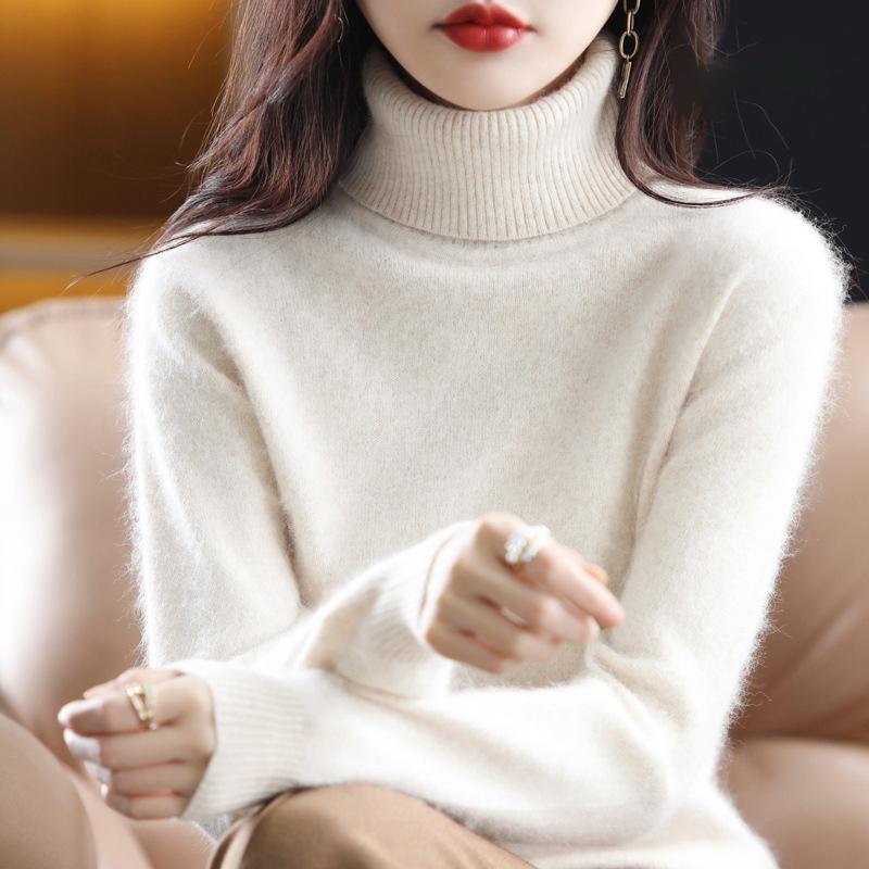 Autumn Winter Women s Cashmere Sweater High Neck Knitted Pullover Loose Warm Women s Top XXXL
Autumn Winter Women s Cashmere Sweater High Neck Knitted Pullover Loose Warm Women s Top XXXL