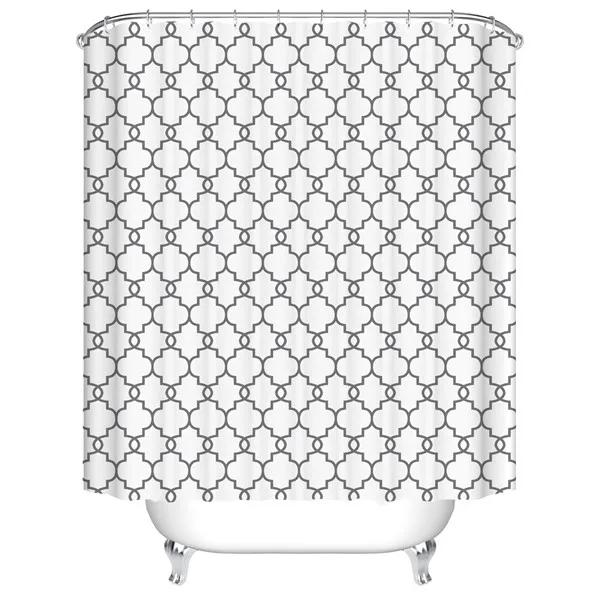 Black And White 3D Geometric Wave Stripe Bathroom Shower Curtains Frabic Waterproof Polyester With 12 Hooks W60H190(CM)-1 Pcs
Black And White 3D Geometric Wave Stripe Bathroom Shower Curtains Frabic Waterproof Polyester With 12 Hooks W60H190(CM)-1 Pcs