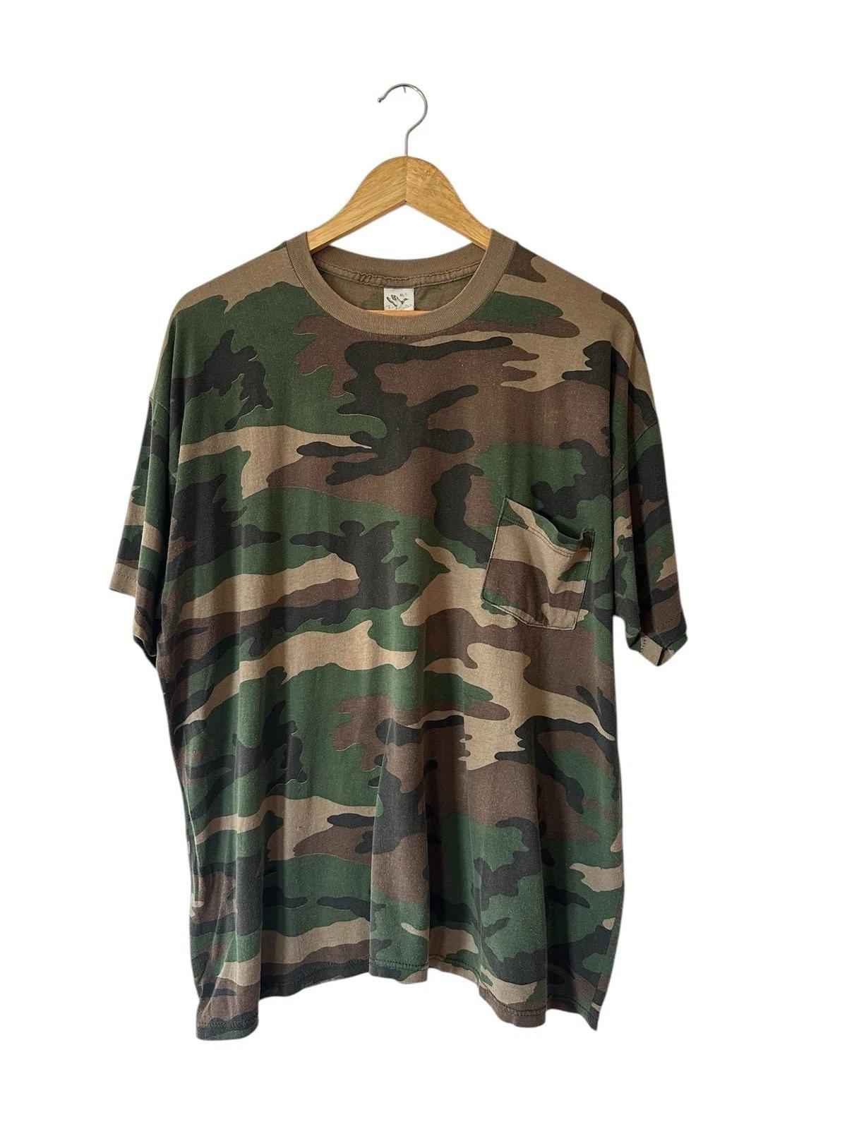 Vintage Woodland Camo Pocket T Shirt Men’s XL USA Single Stitch S
Vintage Woodland Camo Pocket T Shirt Men’s XL USA Single Stitch S