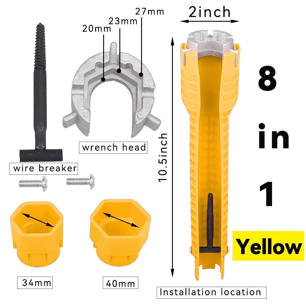 8 In 1 Flume Wrench Anti-slip Kitchen Sink Repair Tools Bathroom Faucet Assembly Key Plumbing Installation Wrench
8 In 1 Flume Wrench Anti-slip Kitchen Sink Repair Tools Bathroom Faucet Assembly Key Plumbing Installation Wrench