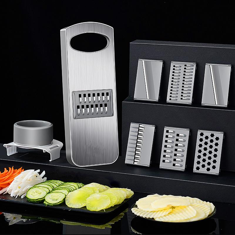 99.9% Anti-bacterial Magic Chopper LFGB Certificate 316L Stainless Steel Vegetable Slicer 6 Blades Cutter with Hand Protector
99.9% Anti-bacterial Magic Chopper LFGB Certificate 316L Stainless Steel Vegetable Slicer 6 Blades Cutter with Hand Protector