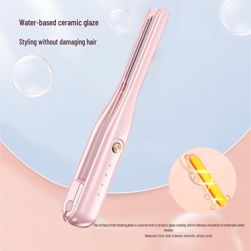 Portable 2-in-1 Wireless Hair Straightener & Curler with Negative Ion for Mini Styles & Bangs.
Portable 2-in-1 Wireless Hair Straightener & Curler with Negative Ion for Mini Styles & Bangs.