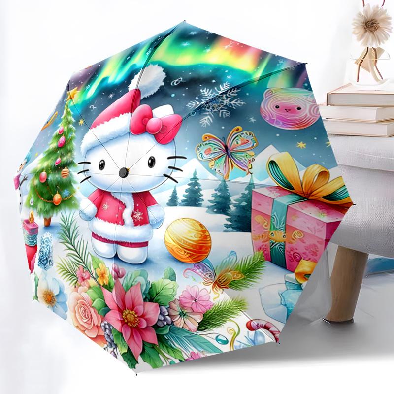 1pc Hello Kitty Christmas Edition Automatic Opening/Closing Umbrella with Foldable Design, 8-Rib Iron Frame, Outdoor Use, Festive Gift for Fans, Trave
1pc Hello Kitty Christmas Edition Automatic Opening/Closing Umbrella with Foldable Design, 8-Rib Iron Frame, Outdoor Use, Festive Gift for Fans, Trave