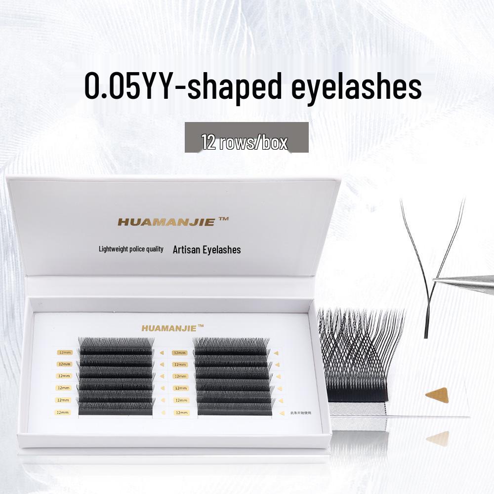 12 Rows/Box Ultra-Soft 0.05mm YY Grafting Natural Y-Shaped False Eyelashes with Non-Scatter Roots Box YY 0.05 C
12 Rows/Box Ultra-Soft 0.05mm YY Grafting Natural Y-Shaped False Eyelashes with Non-Scatter Roots Box YY 0.05 C