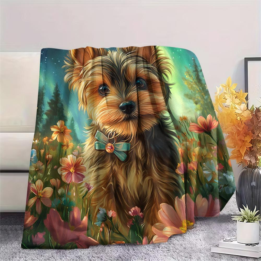 Yorkshire Terrier Print Flannel Blanket, High quality Comfortable for All Seasons, Home Decor, Warmth and Comfort, Perfect for Christmas Gifts 80cm x 120cm
Yorkshire Terrier Print Flannel Blanket, High quality Comfortable for All Seasons, Home Decor, Warmth and Comfort, Perfect for Christmas Gifts 80cm x 120cm
