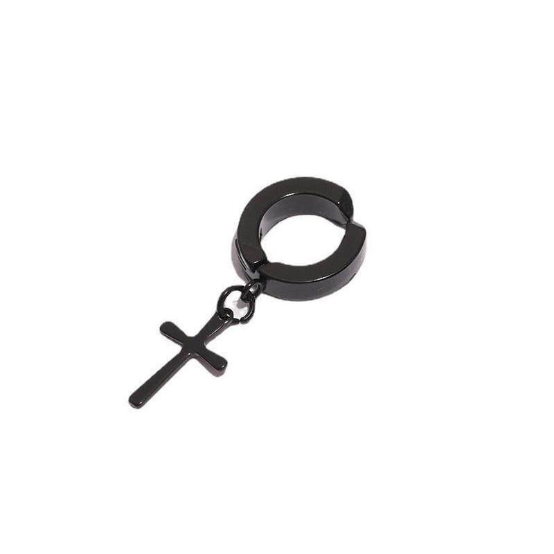 2026 New Unisex Clip Earrings Black Cross Pendants Open Cuff Cool Stuff No piercing-Clip On Ear Clips Punk Vintage Style Clips
2026 New Unisex Clip Earrings Black Cross Pendants Open Cuff Cool Stuff No piercing-Clip On Ear Clips Punk Vintage Style Clips