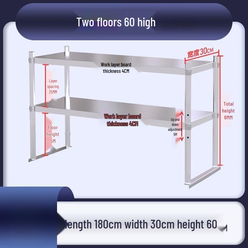 Stainless Steel Wall-Mounted Kitchen Shelf
Stainless Steel Wall-Mounted Kitchen Shelf