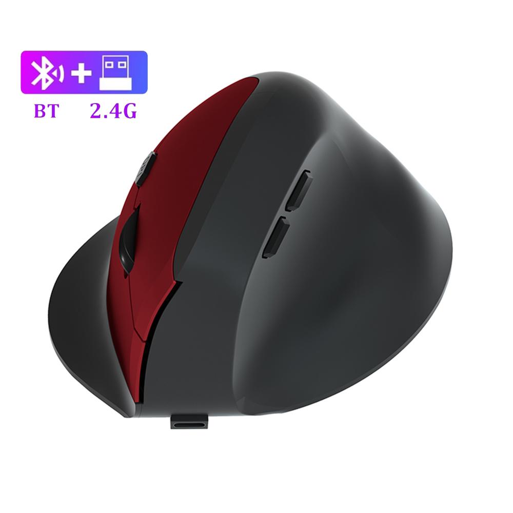 KEBIDUMEI 6 Buttons Vertical Mouse Dual Mode Bluetooth Mouse 2.4G Wireless Mouse Silent Mouse Ergonomic Mice for Laptop Desktop
KEBIDUMEI 6 Buttons Vertical Mouse Dual Mode Bluetooth Mouse 2.4G Wireless Mouse Silent Mouse Ergonomic Mice for Laptop Desktop