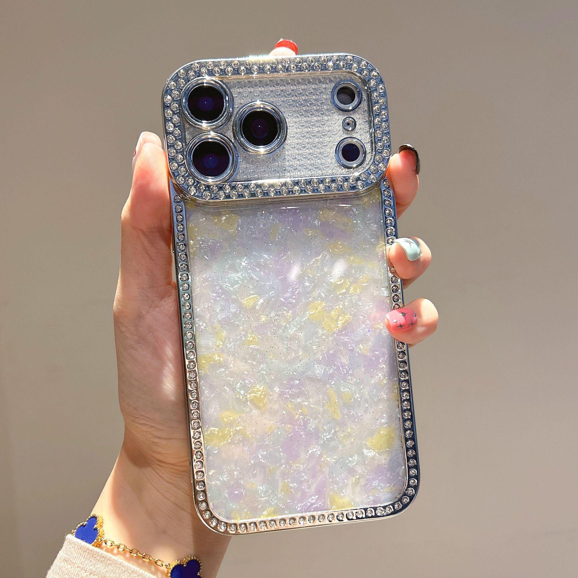 Electroplated Silver Rhinestone iPhone Case: Compatible with iPhone 11 to 16, Drop Glue Shell, Fits 14 Pro Max iPhone 17
Electroplated Silver Rhinestone iPhone Case: Compatible with iPhone 11 to 16, Drop Glue Shell, Fits 14 Pro Max iPhone 17