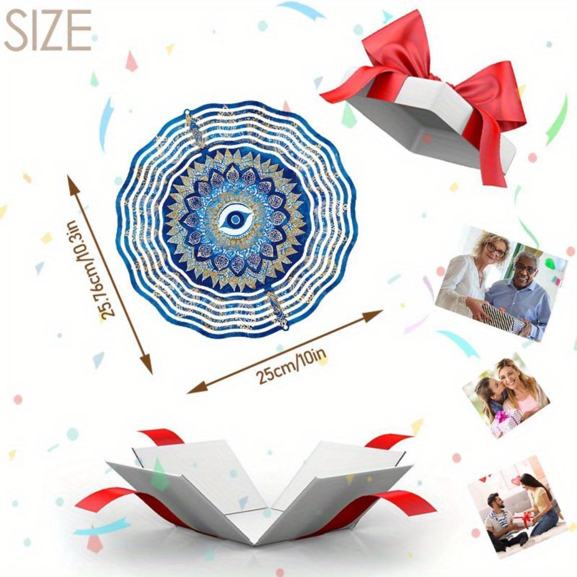 Синий Глаз Мандалы Колокольчик Ветра Уличный Декор 3D Металлическое Садовое Искусство с Яркими Синими Золотыми Узорами Бесконечное Вращение Кинетическая Энергия
Синий Глаз Мандалы Колокольчик Ветра Уличный Декор 3D Металлическое Садовое Искусство с Яркими Синими Золотыми Узорами Бесконечное Вращение Кинетическая Энергия